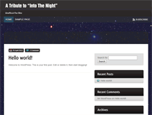 Tablet Screenshot of intothenightsong.com